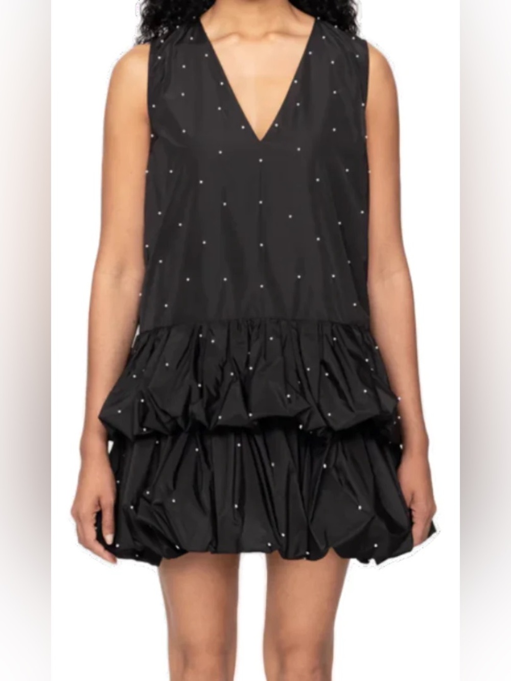 SEA - ALBERTA PEARL TANK BUBBLE DRESS IN BLACK